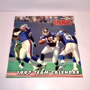 1997 New York Giants Team Calendar Vintage NFL Football Giants Collectible